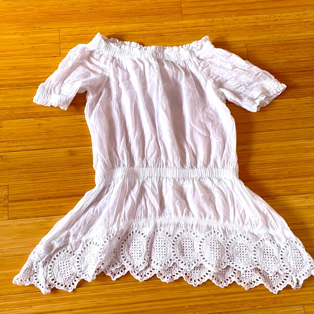 Michael Kors white off shoulder tunic